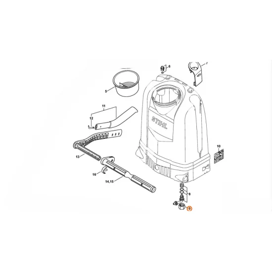 STIHL  Nakrętka kołpakowa 4255 512 2000